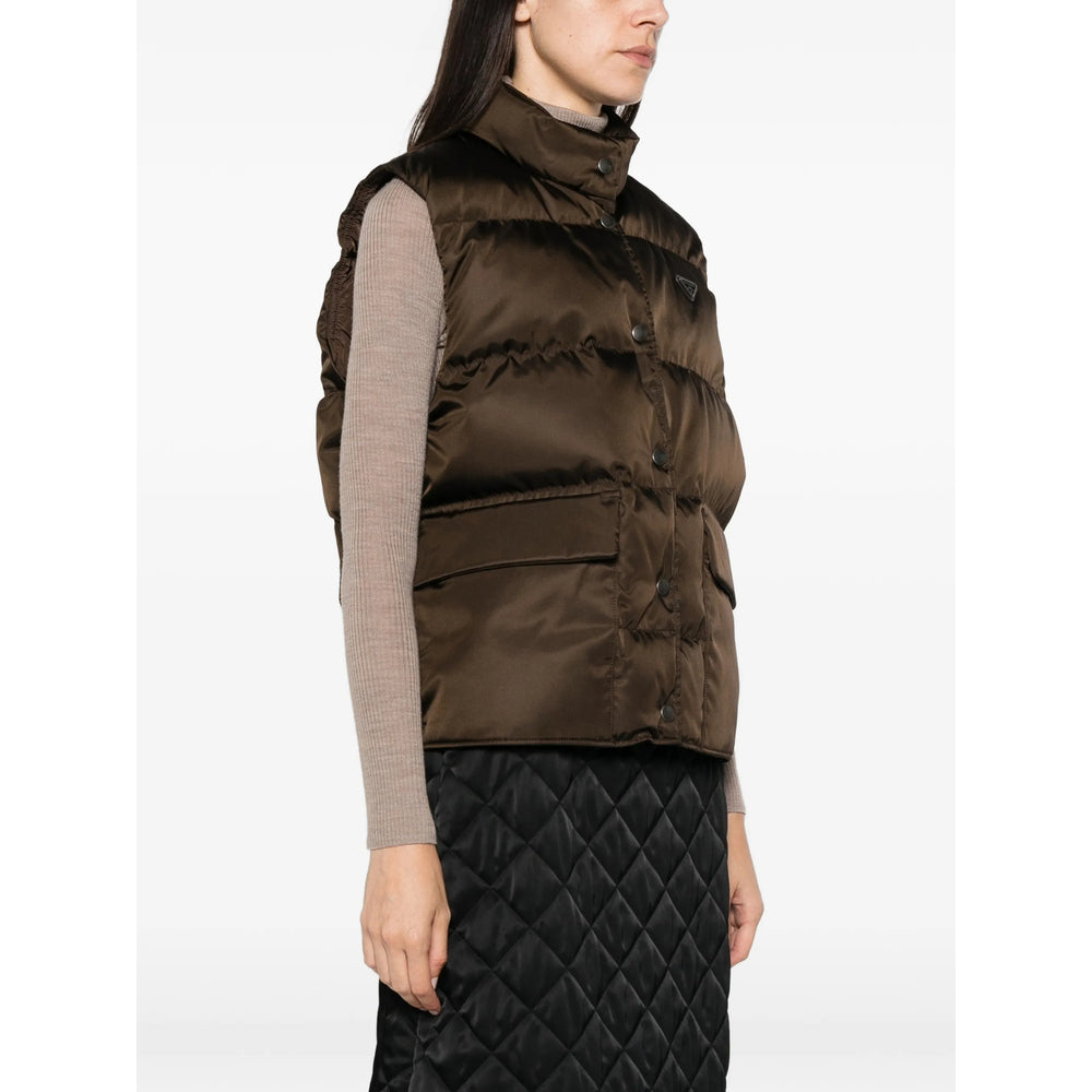 Prada Brown Jackets - Waistcoat & Gilets Women PRADA