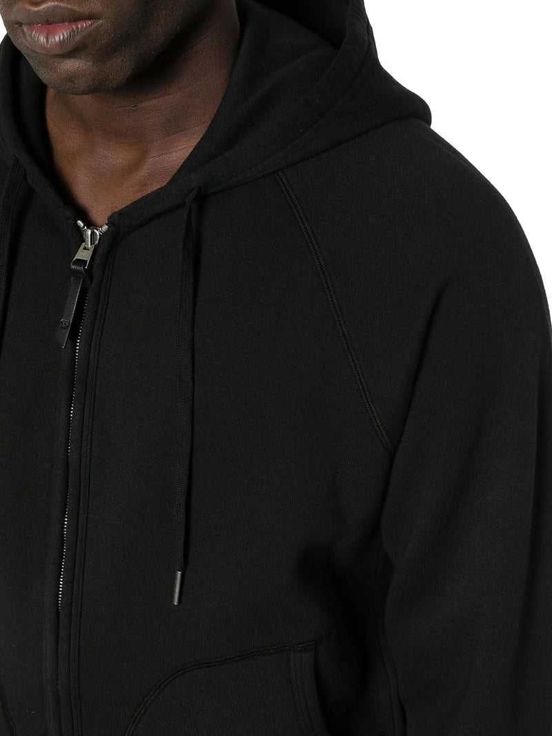 Tom Ford Men Cotton Jersey Sweatshirt With Zip And Hood TOM FORD