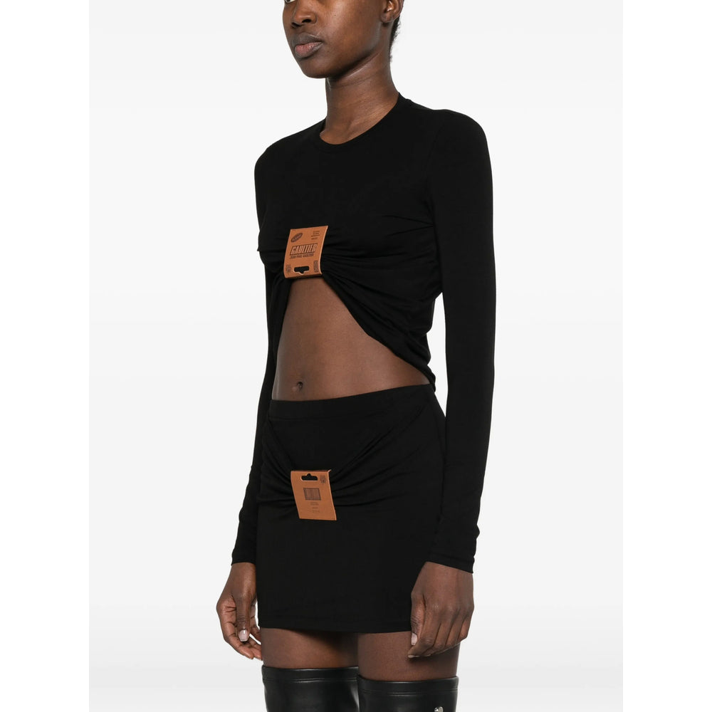 Jean Paul Gaultier Black Tops - T-Shirts & Jerseys Women JEAN PAUL GAULTIER