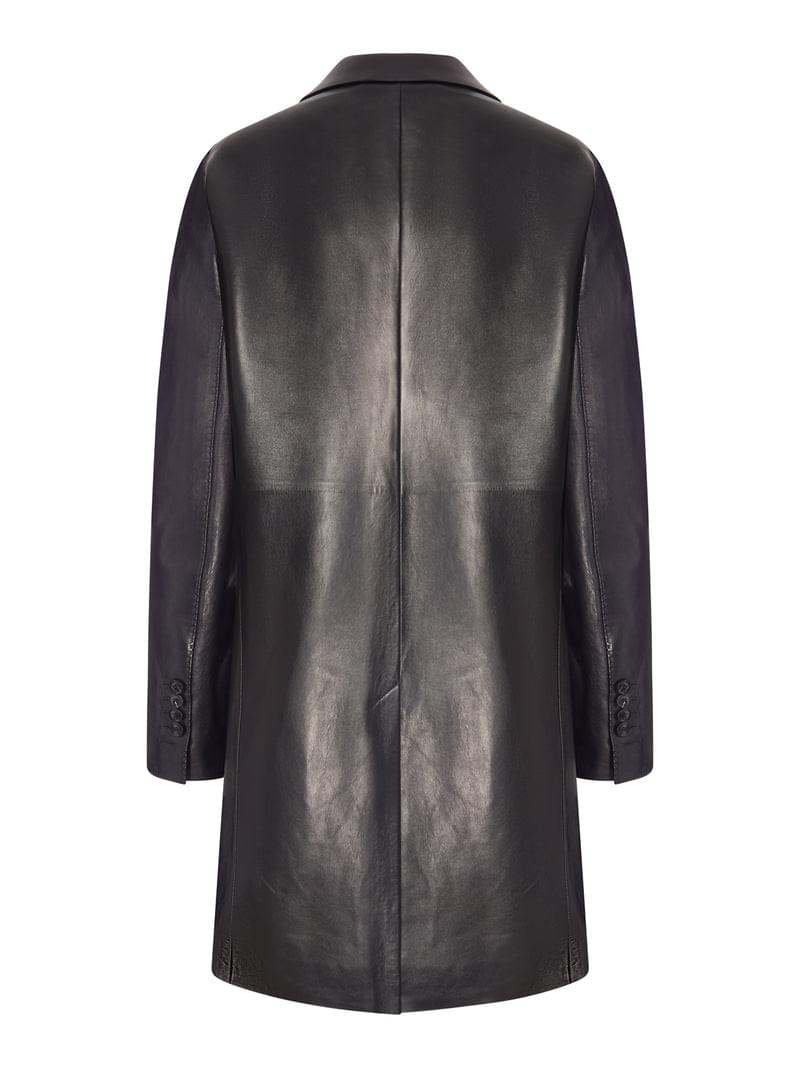 Tom Ford Women Double-Breasted Polished Leather Coat TOM FORD