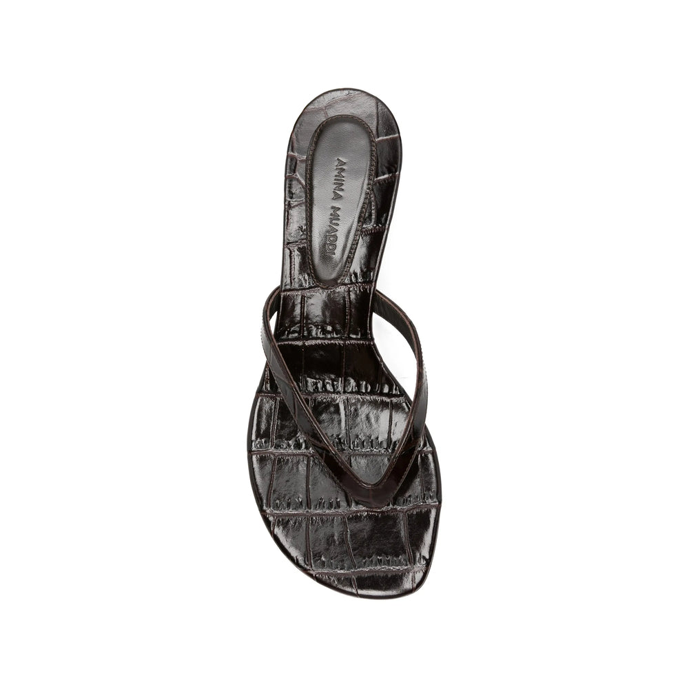 Amina Muaddi Brown Shoes Women AMINA MUADDI