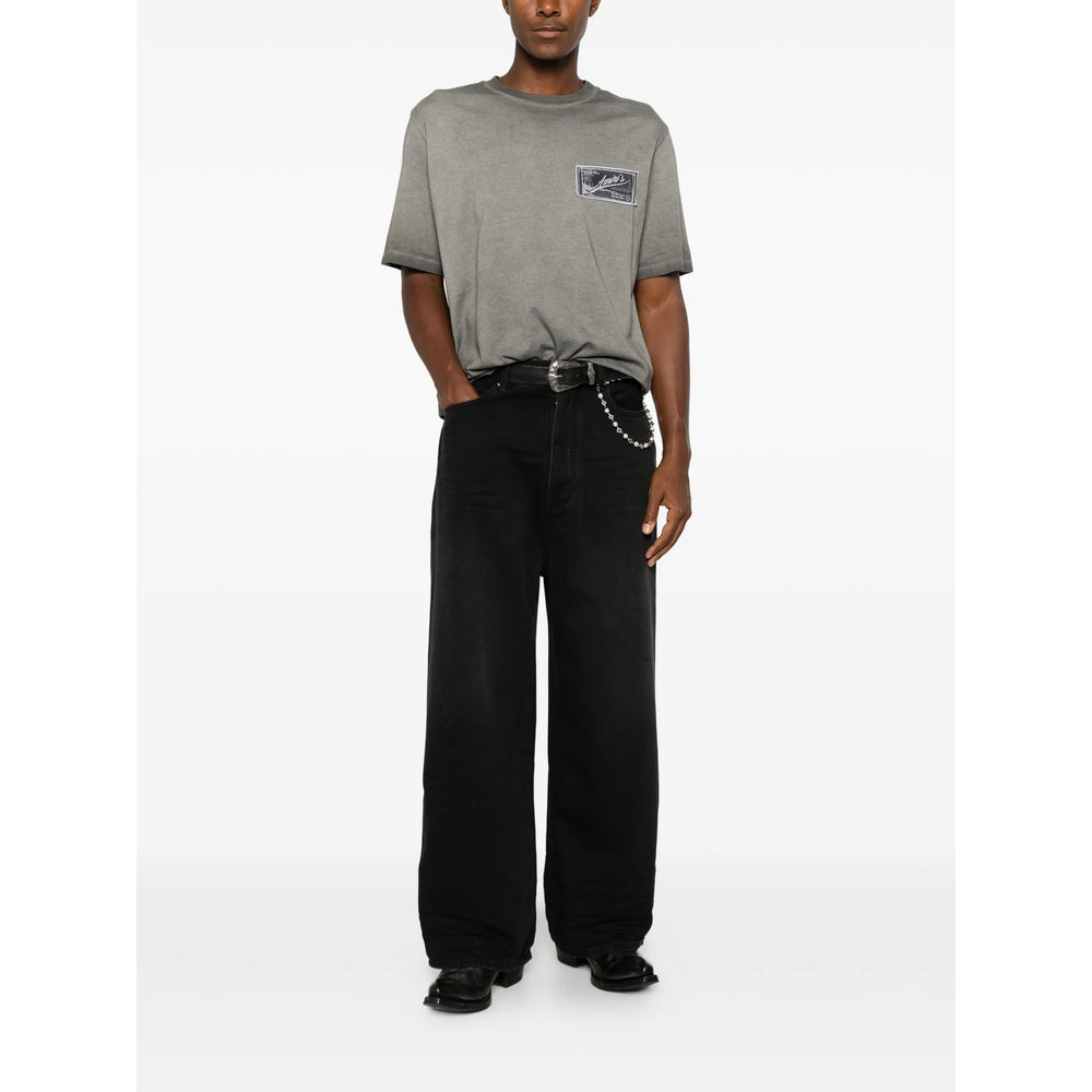 Amiri Black Denim - Wide-Leg Jeans Men AMIRI