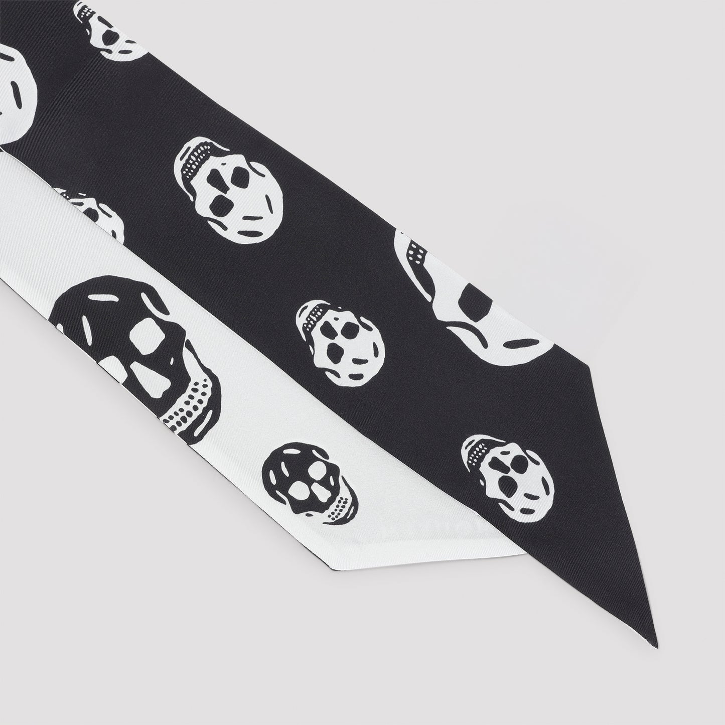 Alexander Mcqueen Skull Ribbon Scarf Women ALEXANDER MCQUEEN