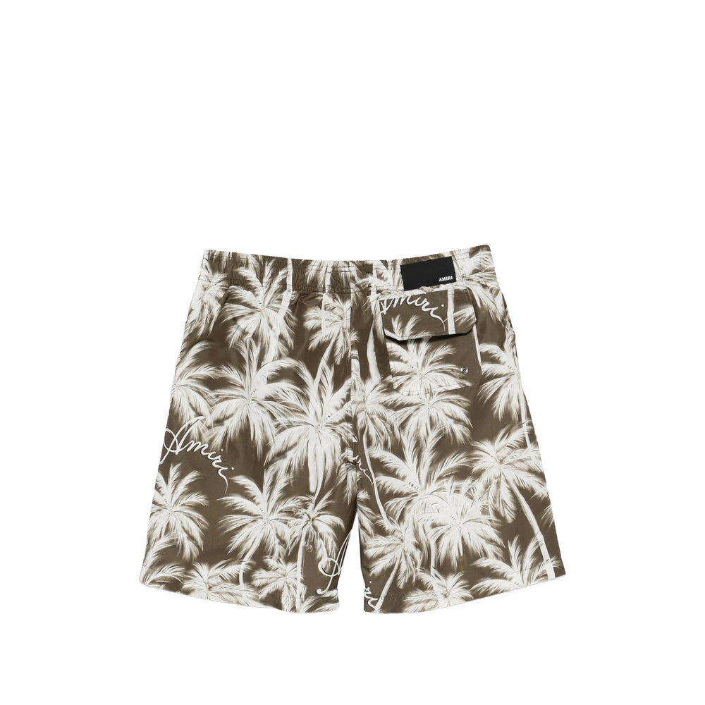 Amiri Green Beachwear - Swim Shorts Men AMIRI