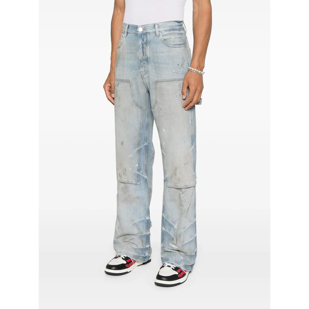 Amiri Blue Denim - Regular & Straight-Leg Jeans Men Men AMIRI