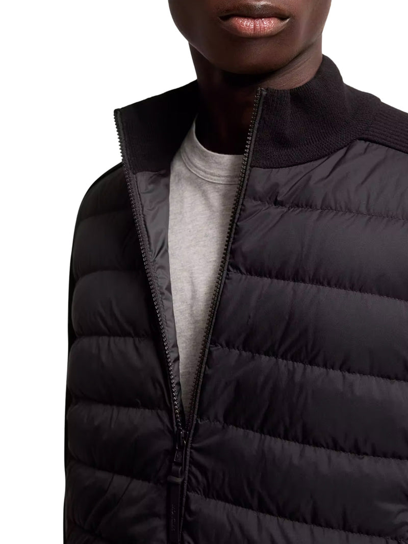 Moncler Men Padded Zip-Up Cardigan In A Wool And Cashmere Blend MONCLER