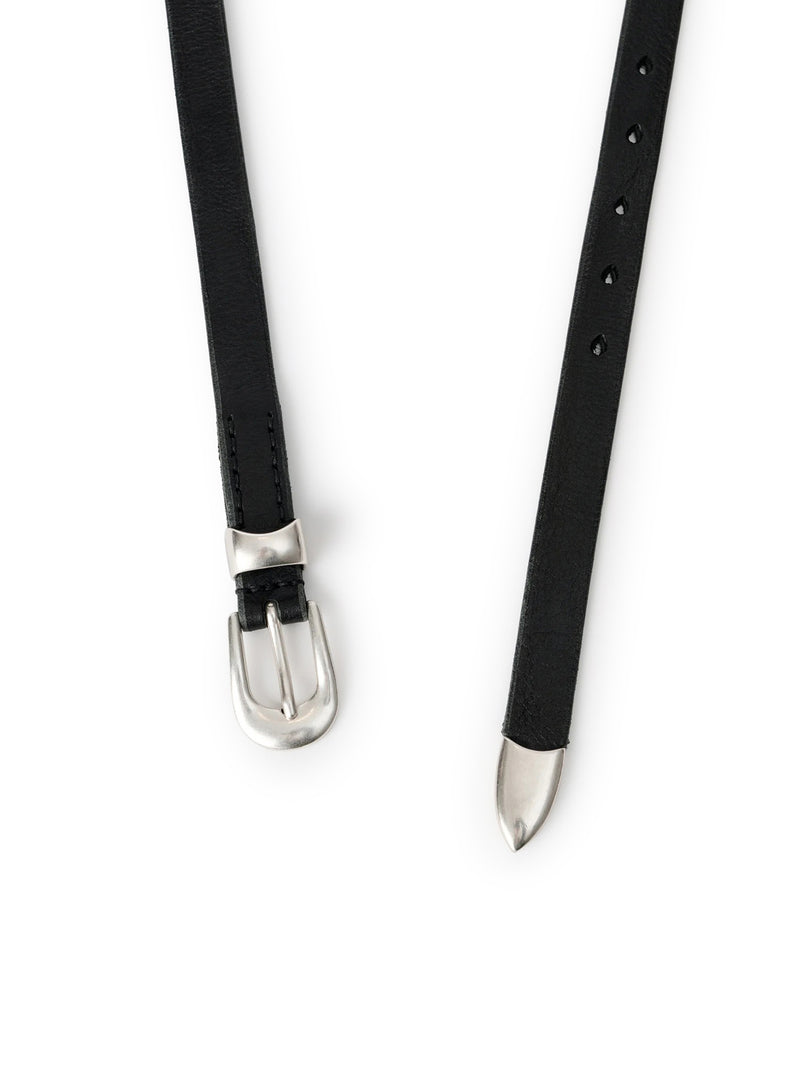 Our Legacy Men 2Cm Black Leather Belt OUR LEGACY