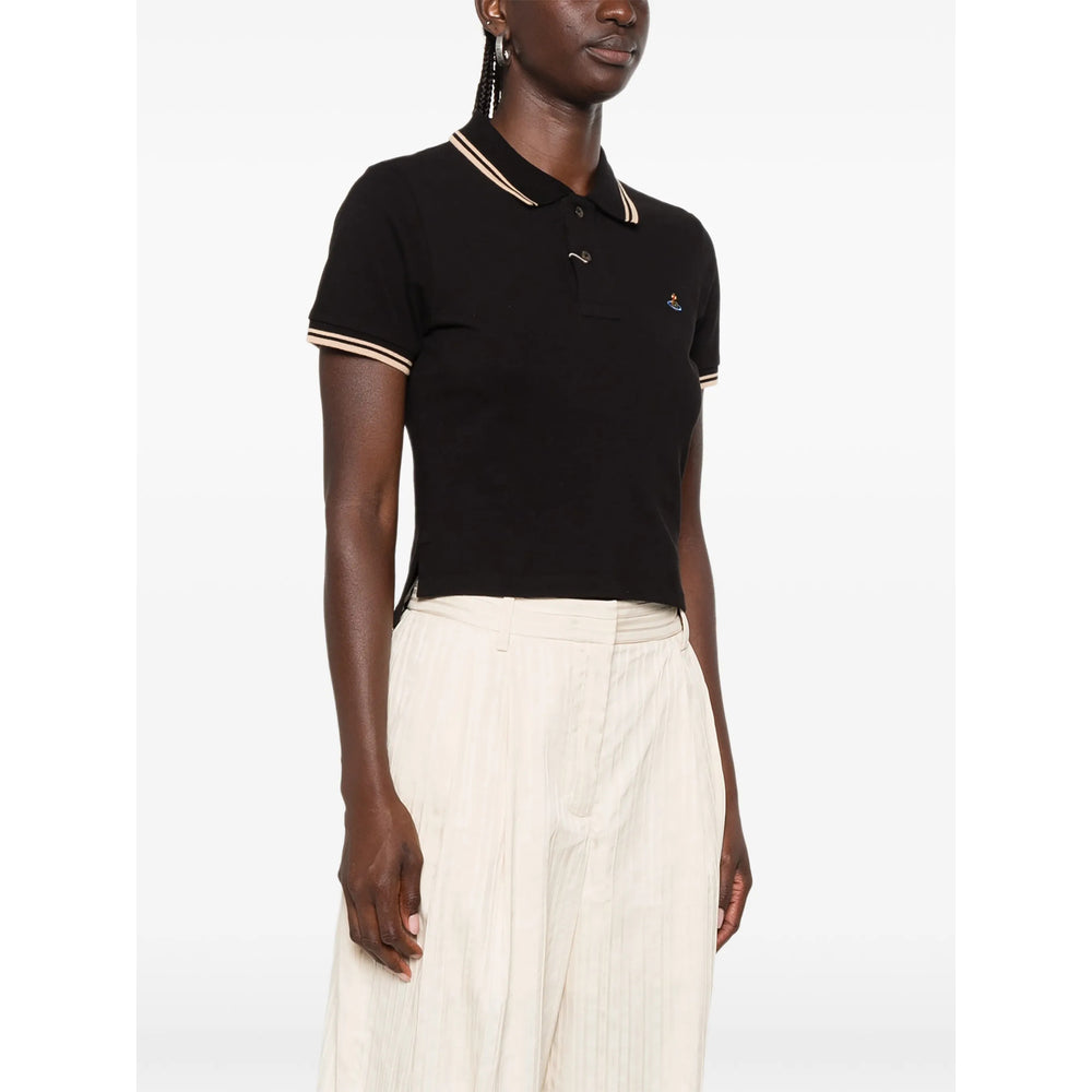 Vivienne Westwood Black Tops - Polo Tops Women VIVIENNE WESTWOOD