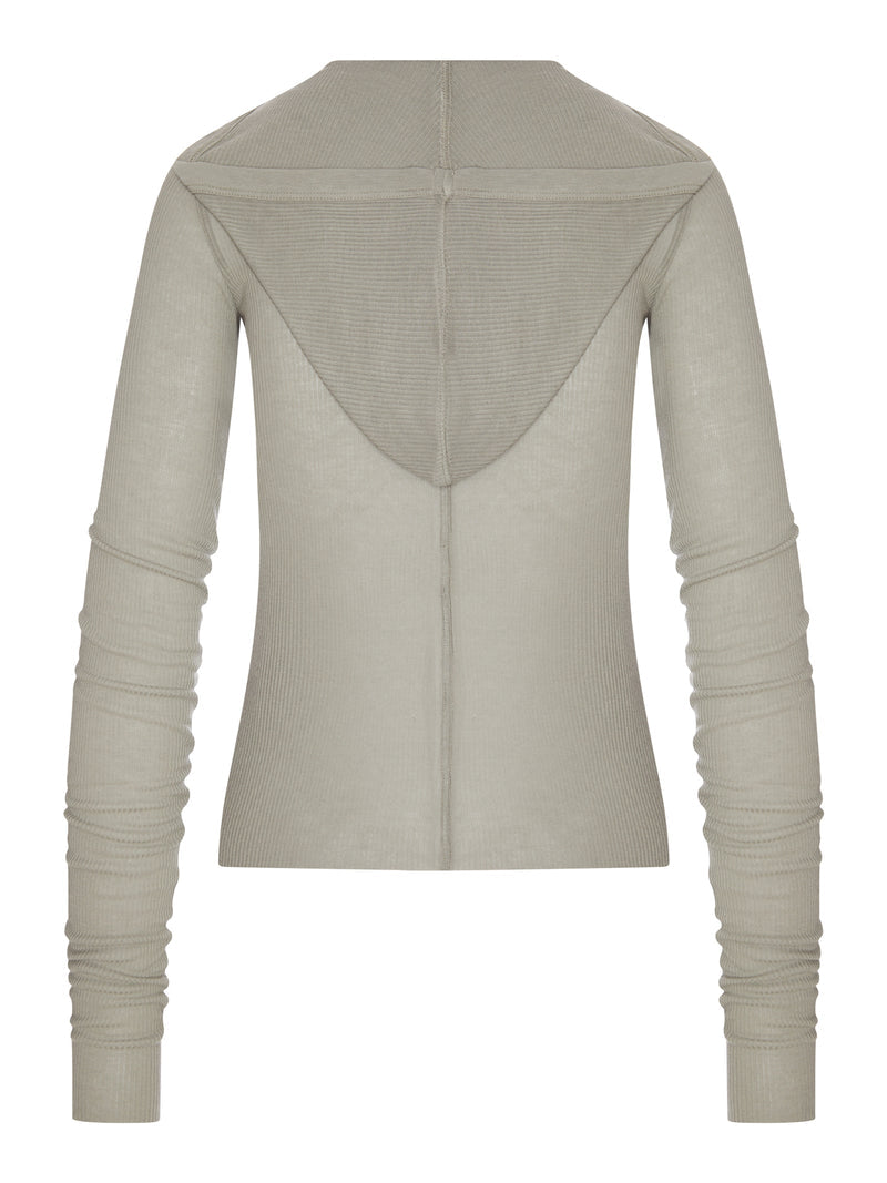 Rick Owens Women Ribbed Knit Hoodie RICK OWENS