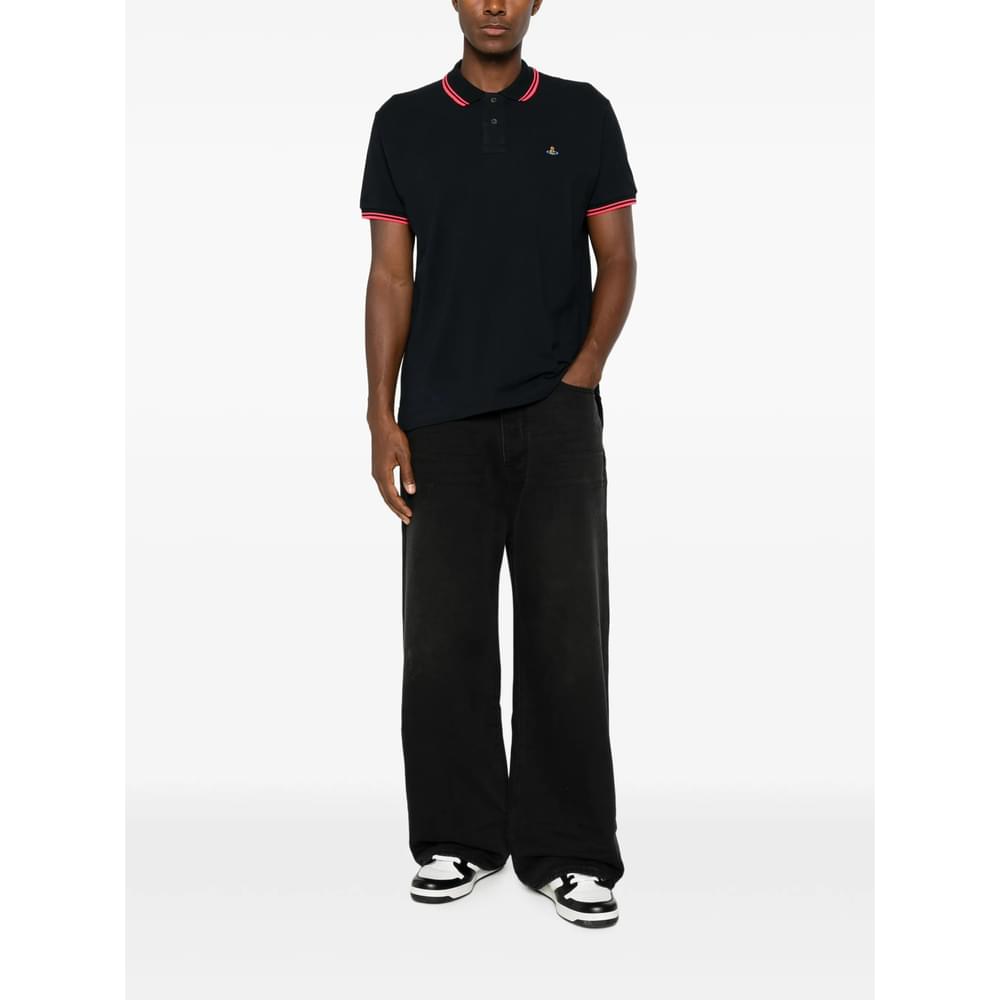 Vivienne Westwood Blue Polo Shirts Men VIVIENNE WESTWOOD