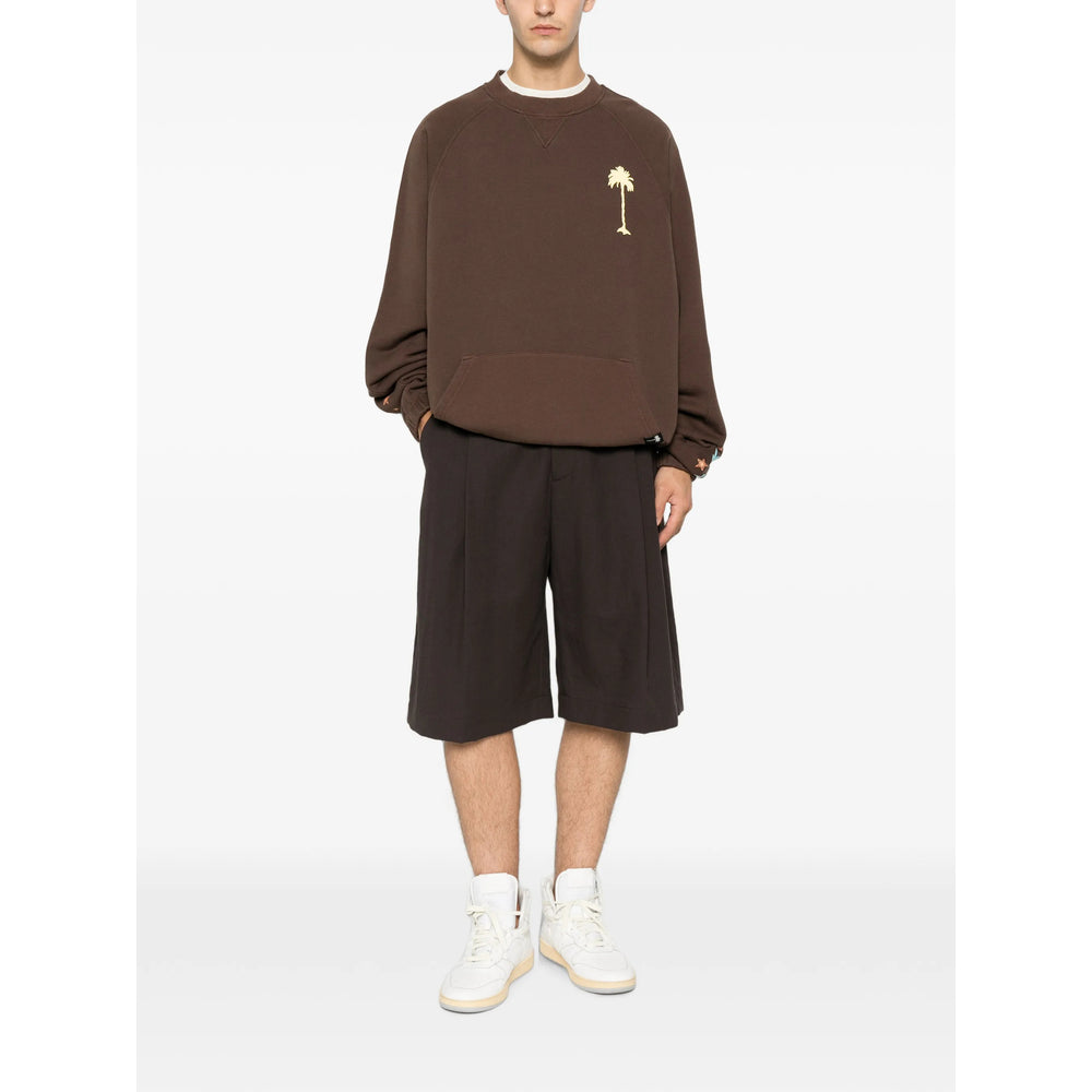 Palm Angels Brown Sweaters & Knitwear - Sweatshirts Men PALM ANGELS