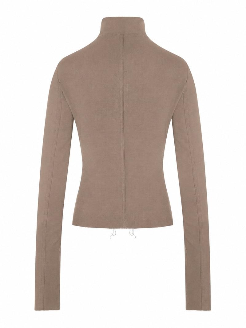 Rick Owens Women Gary Fitted Jacket With Asymmetric Zip RICK OWENS