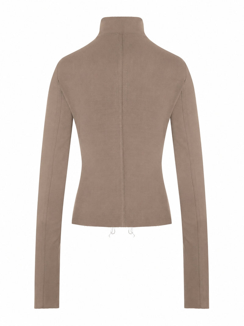 Rick Owens Women Gary Fitted Jacket With Asymmetric Zip RICK OWENS
