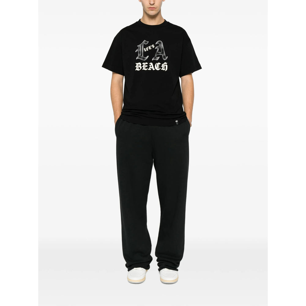 Palm Angels Black T-Shirts & Vests - T-Shirts Men PALM ANGELS