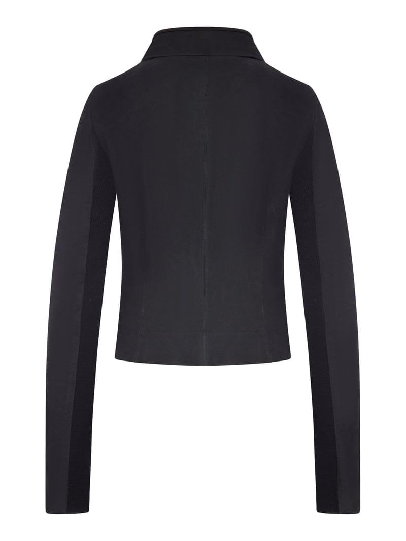 Rick Owens Women Biker Jacket With Wide Wrap Collar RICK OWENS