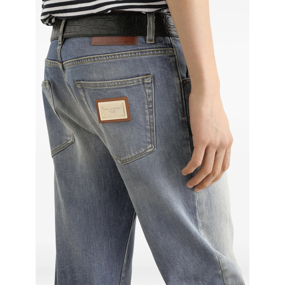 Dolce & Gabbana Blue Denim - Slim-Fit Jeans Men DOLCE & GABBANA