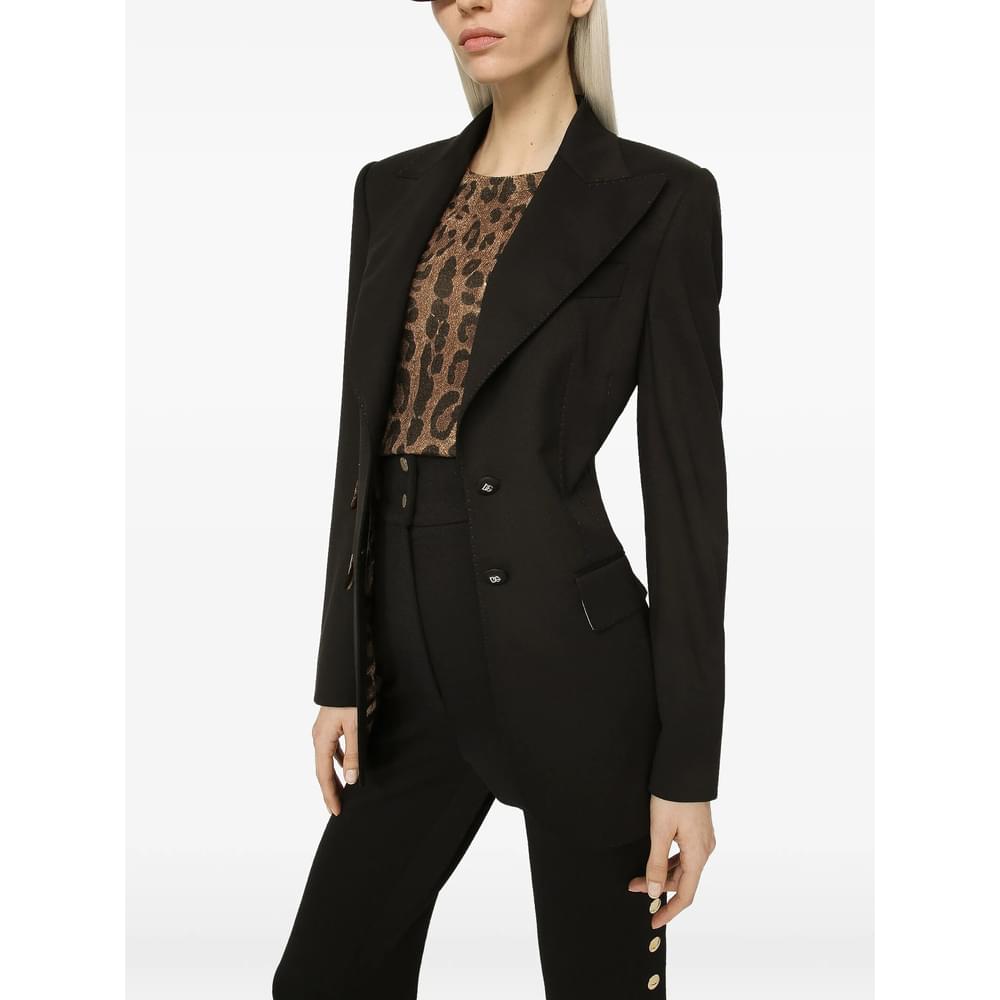 Dolce & Gabbana Black Jackets - Blazers Women DOLCE & GABBANA