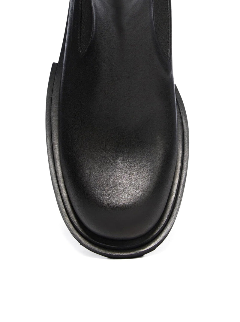 Rick Owens Women Bogun Black Leather Boots RICK OWENS