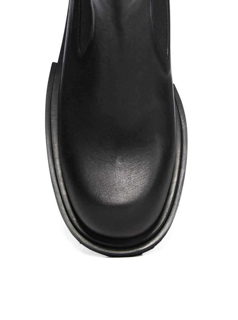 Rick Owens Women Bogun Black Leather Boots RICK OWENS