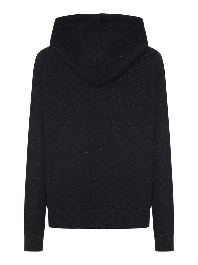 Rick Owens Men Zip-Up Cotton Sweatshirt With Melange Hoodie RICK OWENS