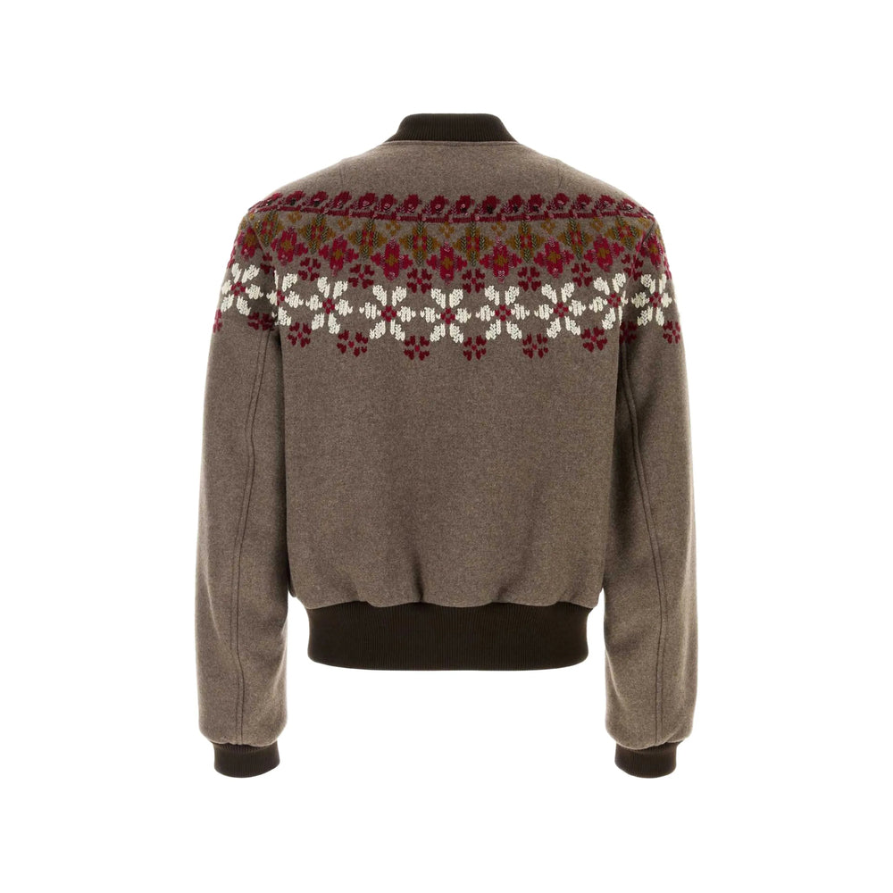 Dries Van Noten Brown Jackets - Bomber Jackets Men DRIES VAN NOTEN