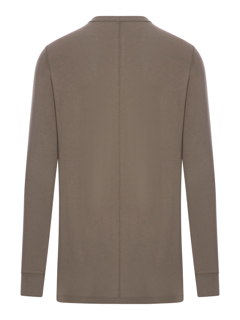 Rick Owens Men Long-Sleeved Cotton Jersey T-Shirt RICK OWENS