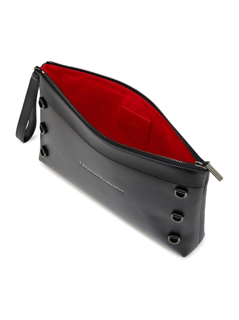 Christian Louboutin Men Kosmica Smooth Calfskin Clutch CHRISTIAN LOUBOUTIN
