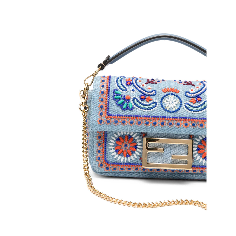 Fendi Blue Shoulder Bags Women FENDI