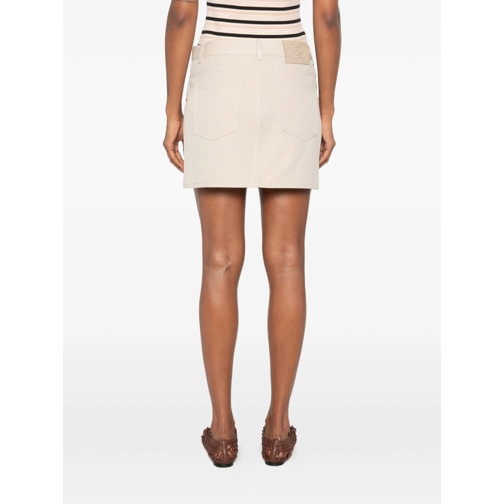 Fendi Neutrals Skirts - Straight Skirts Women FENDI