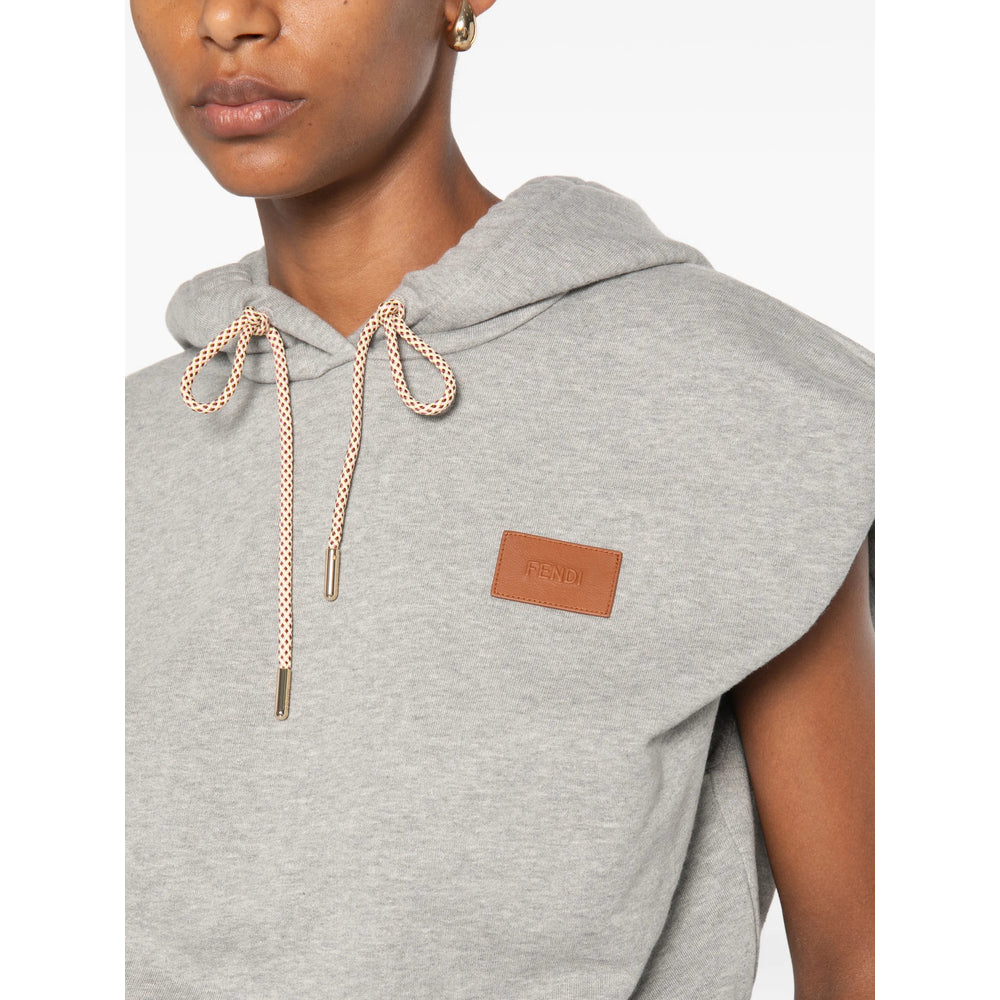 Fendi Grey Tops - Hoodies Women FENDI