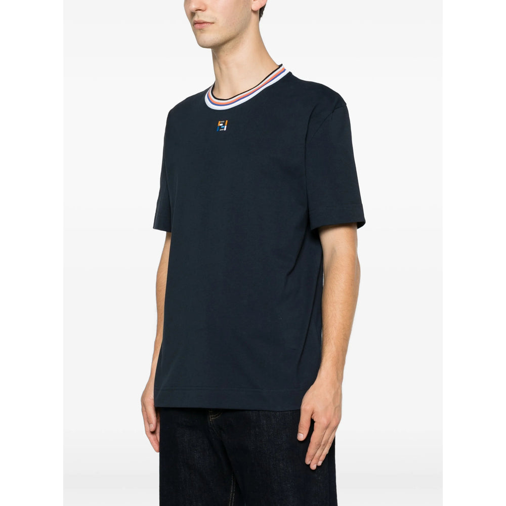 Fendi Blue T-Shirts & Vests - T-Shirts Men FENDI