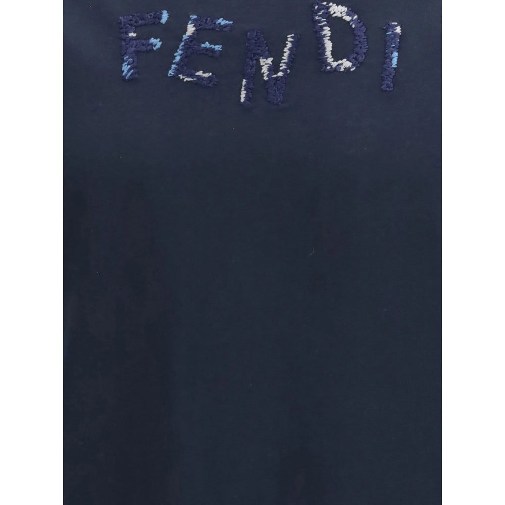 Fendi Blue T-Shirts & Vests - T-Shirts Men FENDI