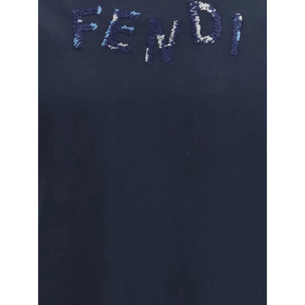 Fendi Blue T-Shirts & Vests - T-Shirts Men FENDI