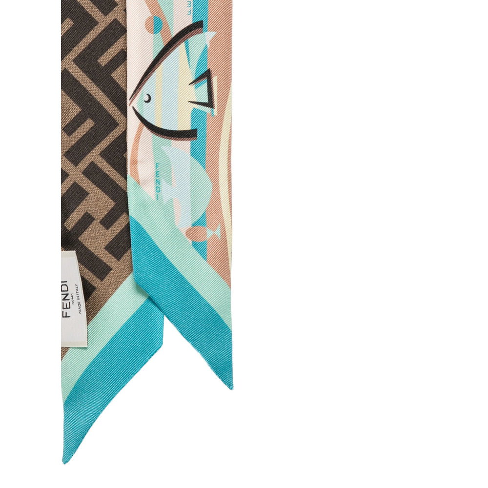 Fendi Blue Scarves Women FENDI