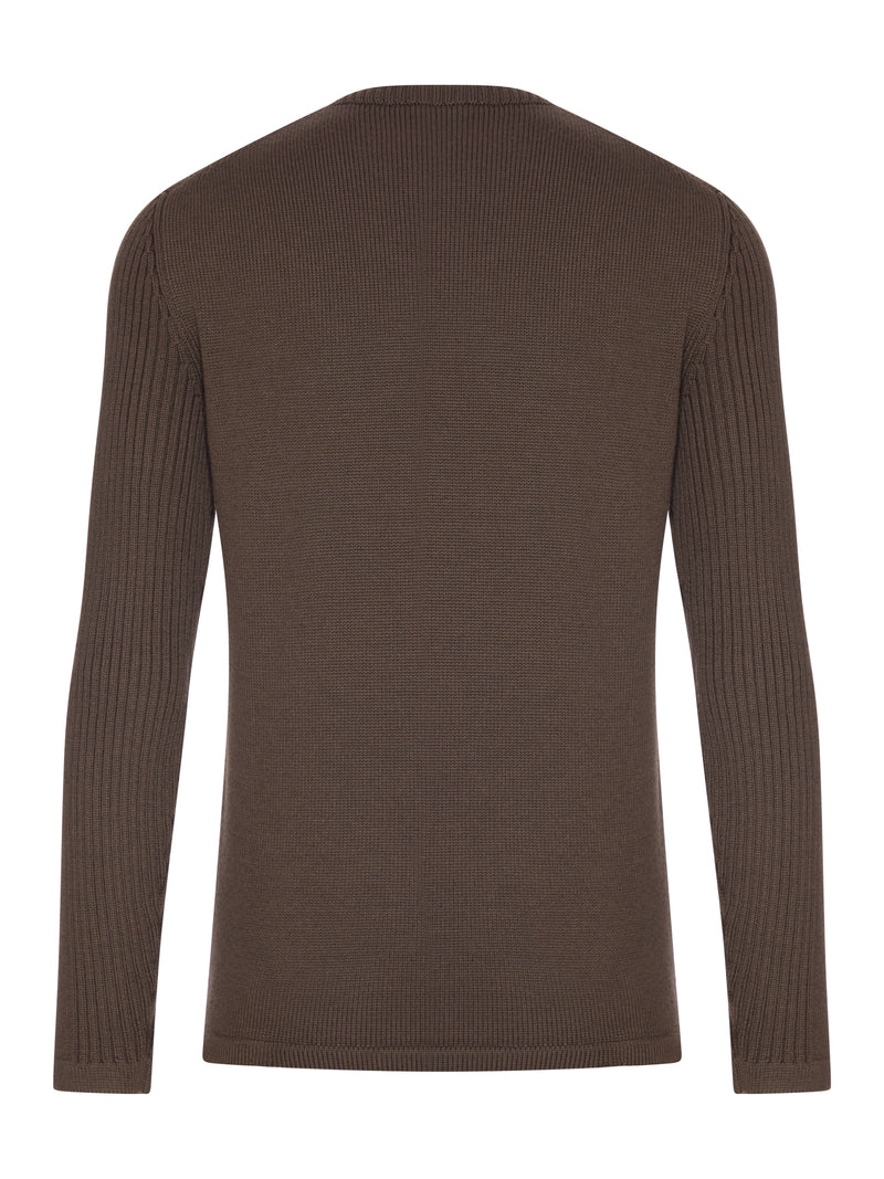 Prada Men Wool Sweater With Re-Nylon Pocket PRADA