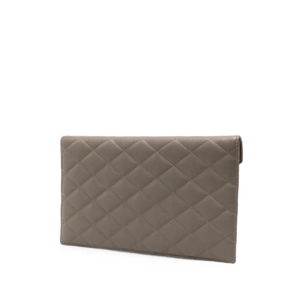 Saint Laurent Brown Clutch Bags Women SAINT LAURENT