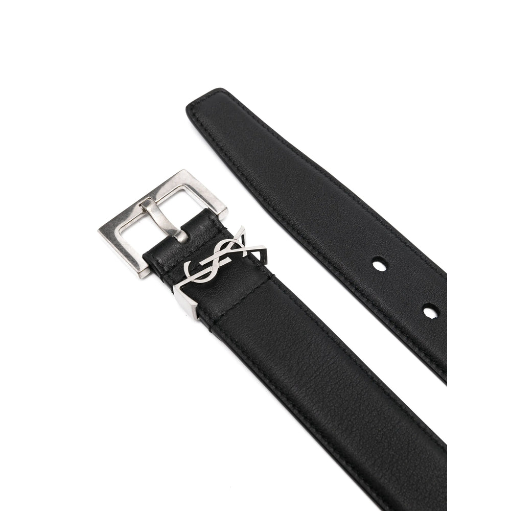 Saint Laurent Black Belts Men SAINT LAURENT