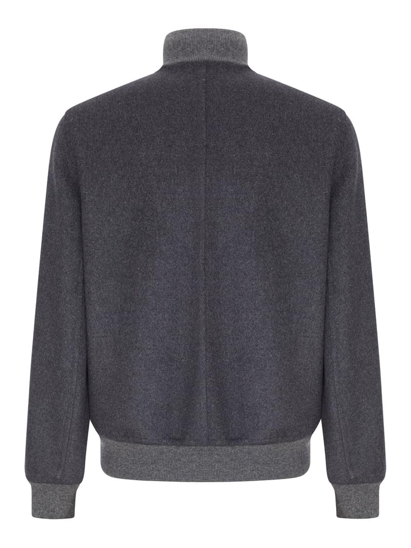 Brunello Cucinelli Men Wool And Cashmere Blouson BRUNELLO CUCINELLI