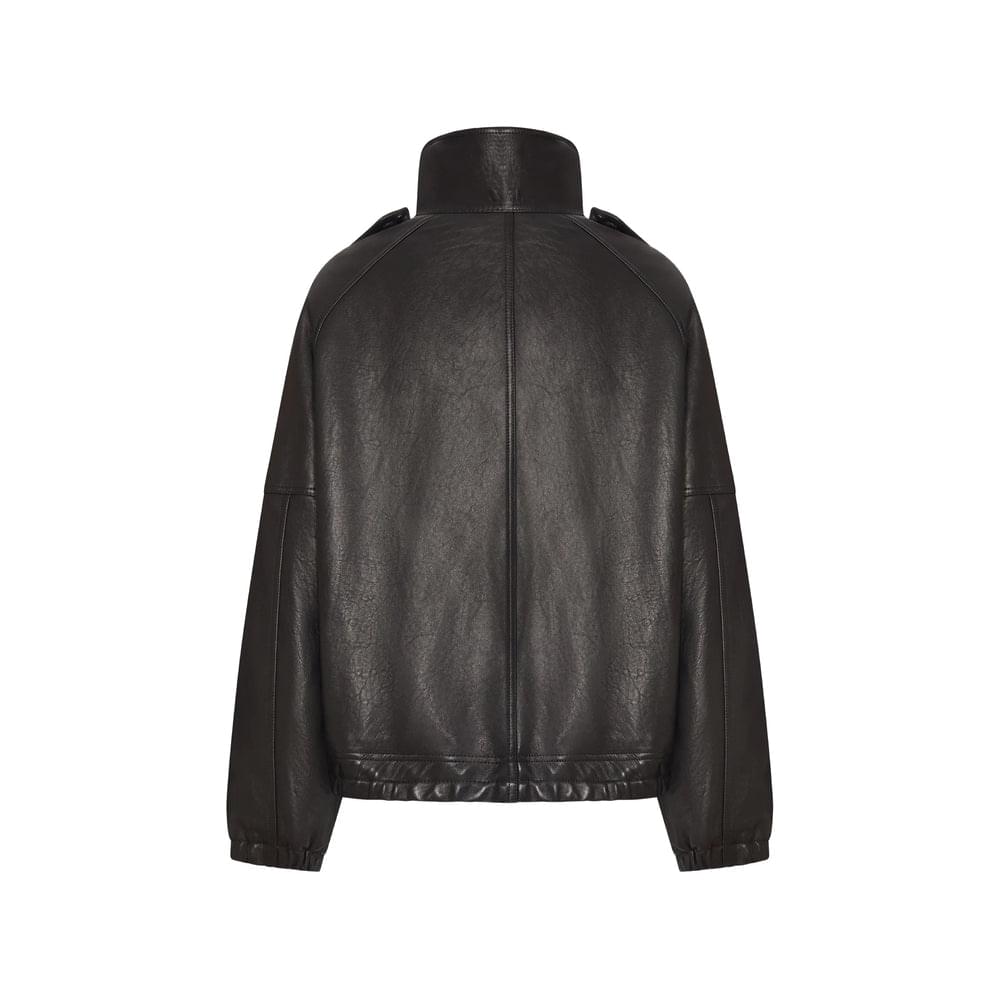 Saint Laurent Black Jackets - Leather Jackets Women SAINT LAURENT