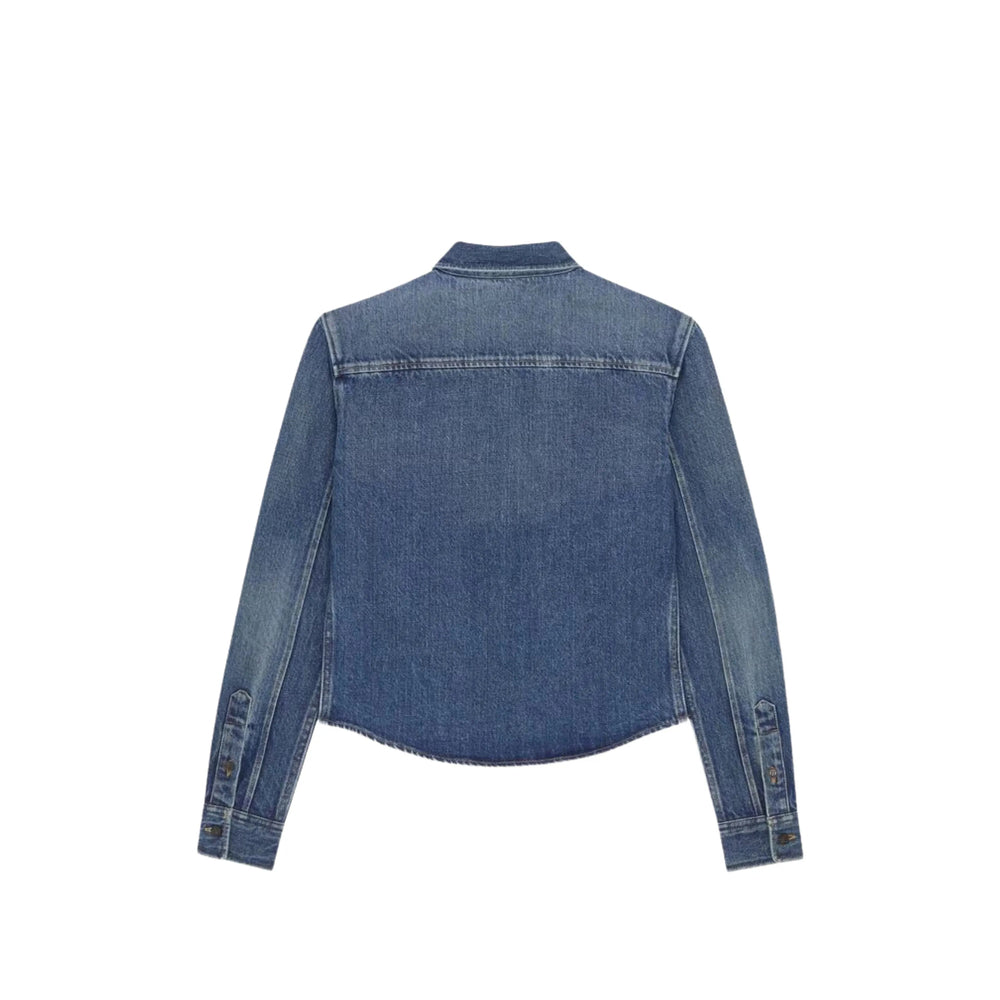 Saint Laurent Blue Tops - Shirts Women SAINT LAURENT