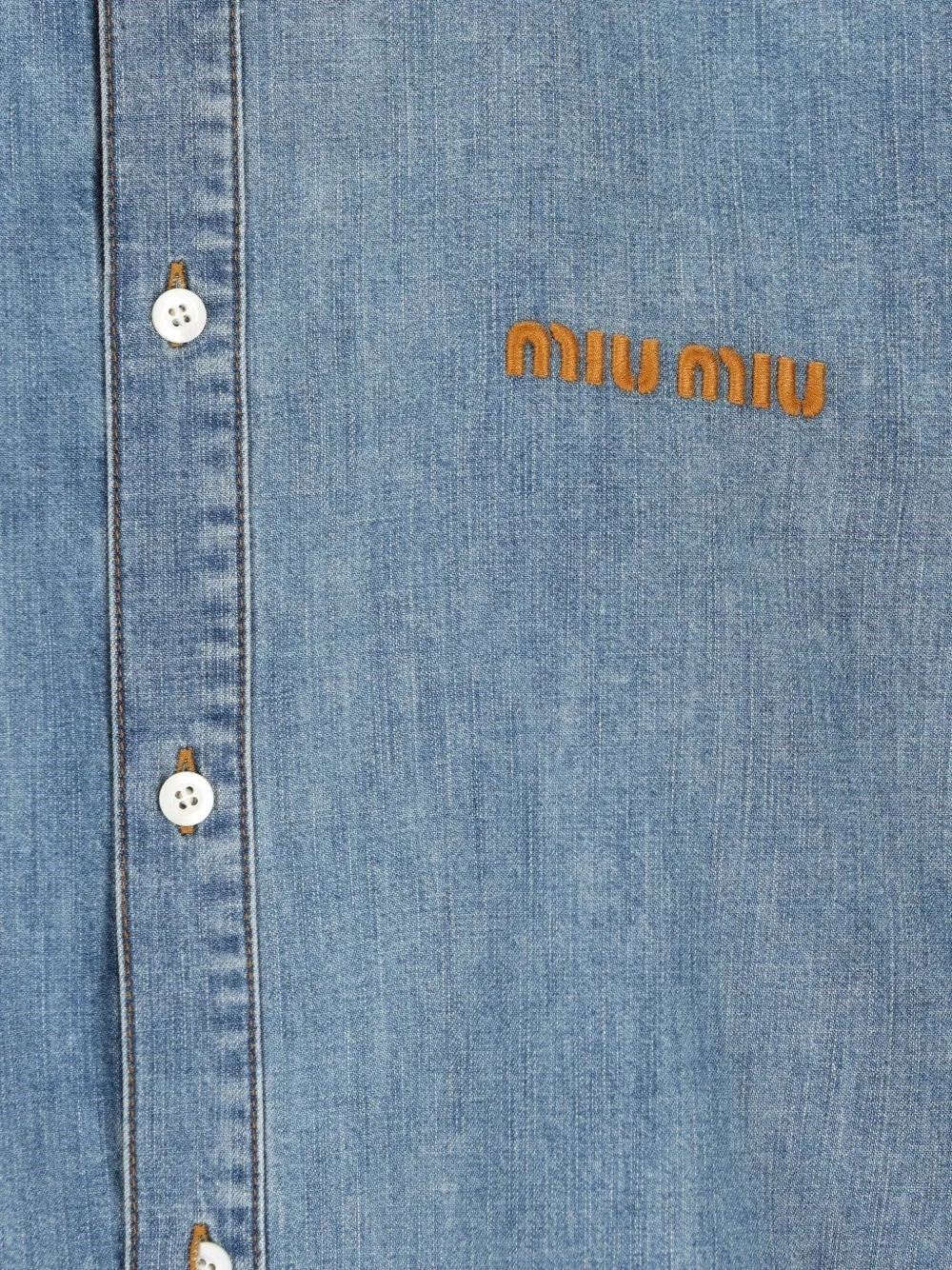 Miu Miu Women Chambray Shirt MIU MIU