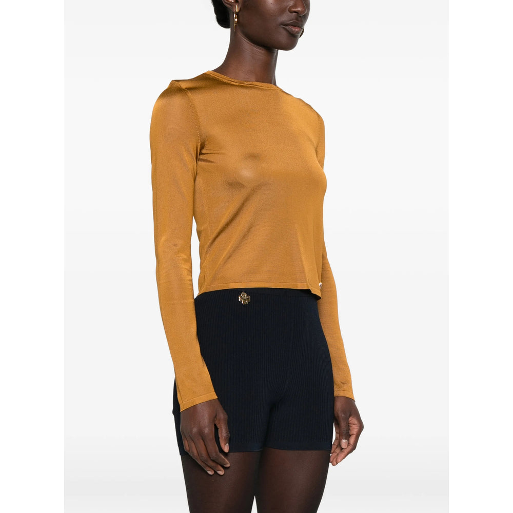Saint Laurent Brown Tops - T-Shirts & Jerseys Women SAINT LAURENT
