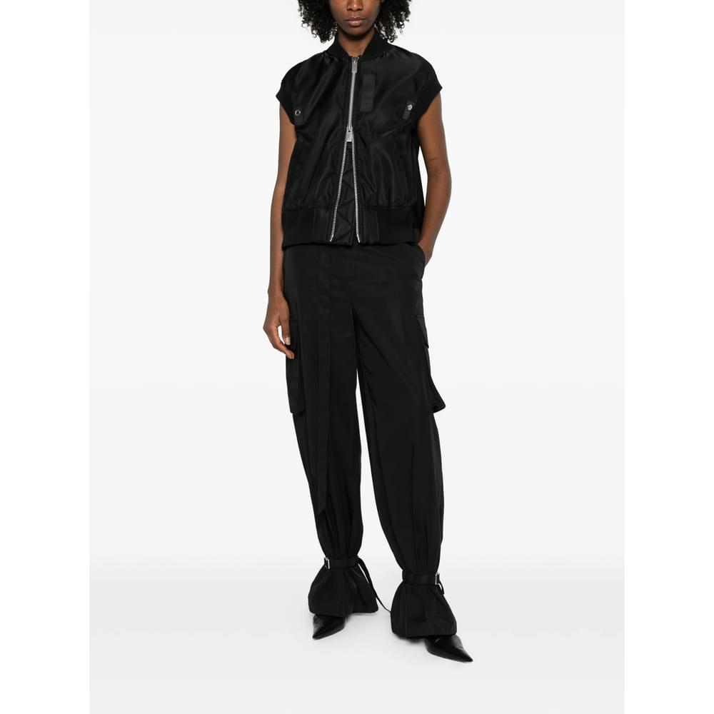 Sacai Black Jackets - Waistcoat & Gilets Women SACAI