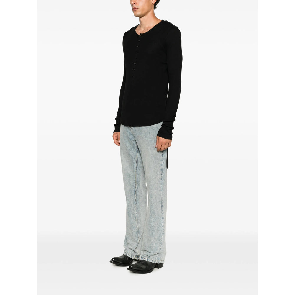 Ann Demeulemeester Black Sweaters & Knitwear - Jumpers Men ANN DEMEULEMEESTER