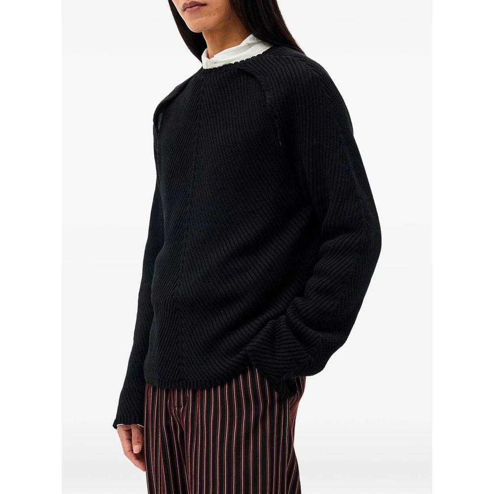Ann Demeulemeester Black Sweaters & Knitwear - Jumpers Men ANN DEMEULEMEESTER