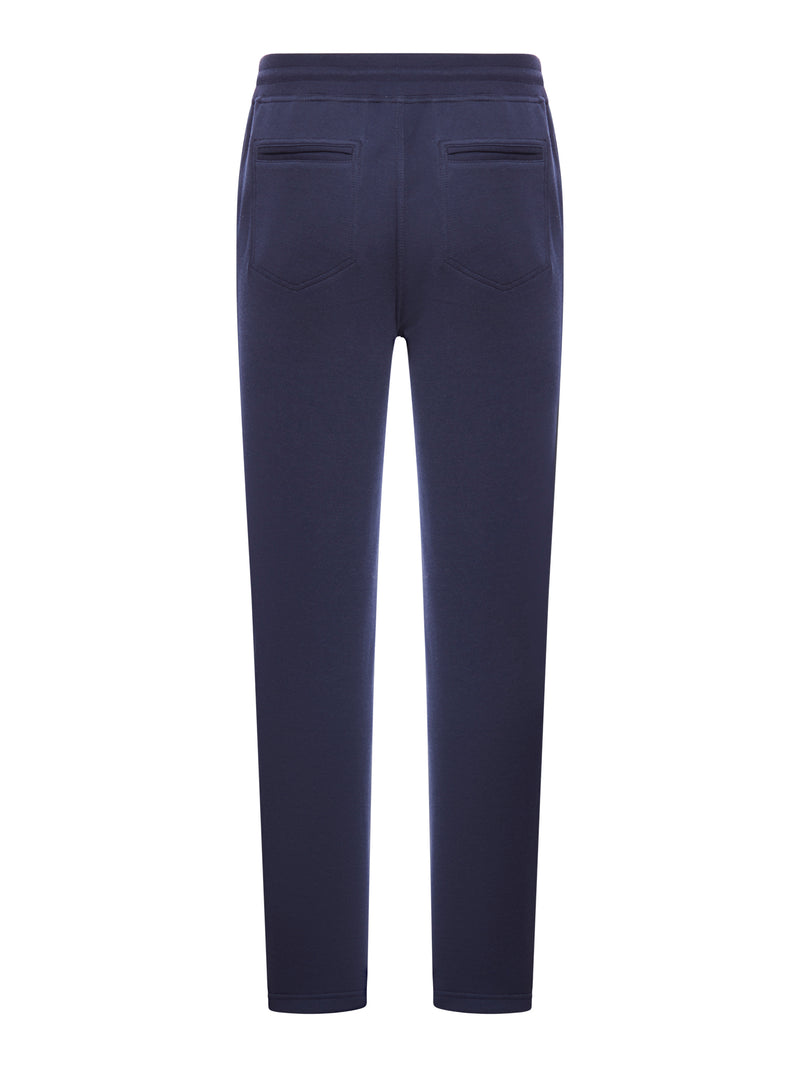 Brunello Cucinelli Men Double-Band Cotton, Cashmere And Silk Sweatpants BRUNELLO CUCINELLI