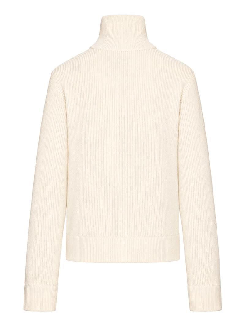 Maison Margiela Women Ribbed Cotton Zip-Up Cardigan MAISON MARGIELA