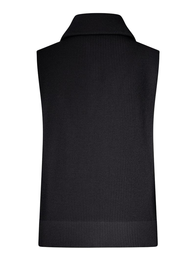 Maison Margiela Women Ribbed Knit Zip-Up Vest MAISON MARGIELA