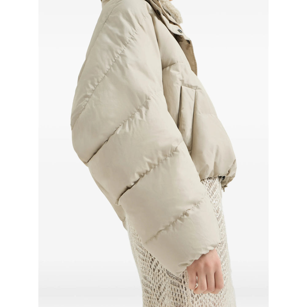 Brunello Cucinelli Neutrals Jackets - Puffer Jackets Women BRUNELLO CUCINELLI
