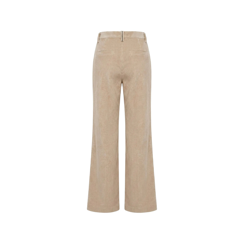Brunello Cucinelli Neutrals Trousers - Straight Trousers Women BRUNELLO CUCINELLI